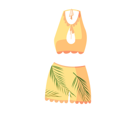 Cute swimsuit illustration clipart