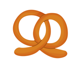Pretzel bread illustration clipart