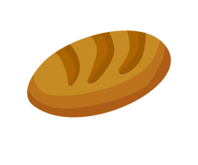 Loaf bread cartoon clipart