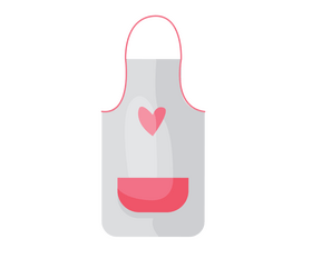 Beauty salon apron clipart