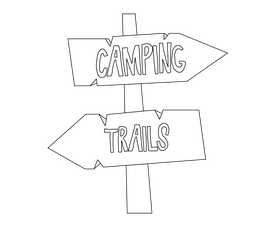 Road pointer free black and white clipart