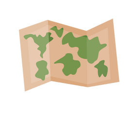 World map illustration clipart