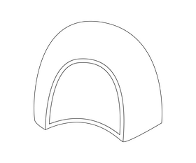 Chocolate truffle black and white clipart