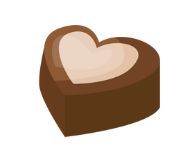 Heart shaped chocolate free clipart