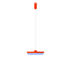 Floor squeegee cartoon clipart