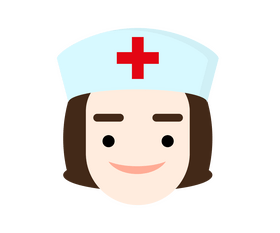 Female paramedic portrait clipart