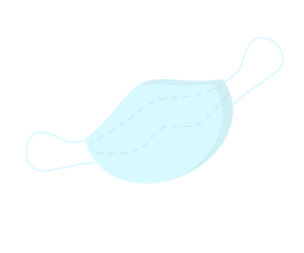 Medical face mask clipart