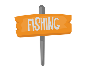 Fishing nameplate clipart