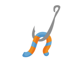 Fishing hook clipart