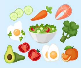 Healthy food vector