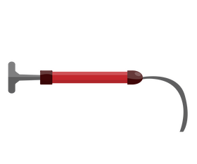 Ball pump cartoon clipart