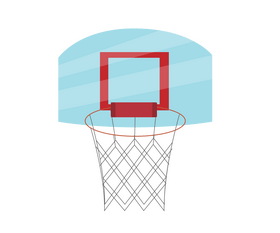 Basketball basket drawing clipart