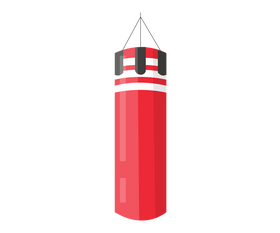 Punching bag drawing clipart