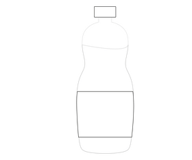 Sports water bottle illustration black and white clipart
