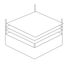 Boxing ring black and white clipart