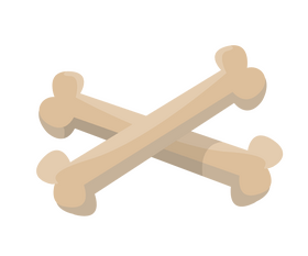 Cartoon bones clipart