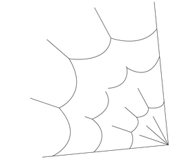 Spider web black and white clipart