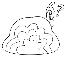 Turkey question black and white clipart