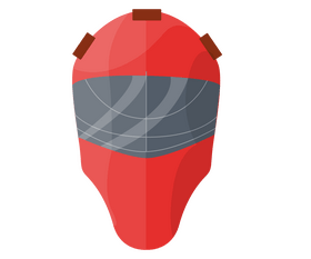 Ice hockey helmet clipart