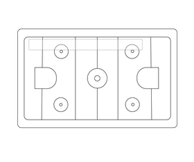 Hockey rink free black and white clipart
