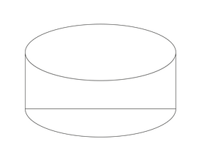 Ice hockey puck black and white clipart