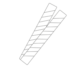 Long candy black and white clipart