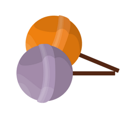 Cartoon lollipops clipart