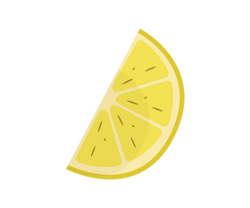 Slice of lemon cartoon clipart