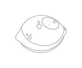 Lime black and white clipart