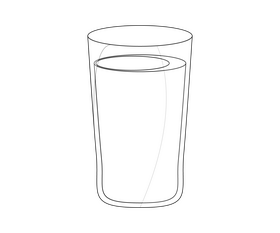 Milk black and white clipart