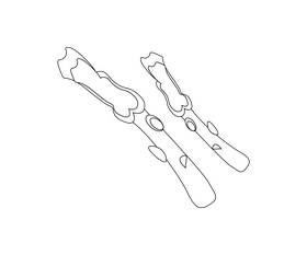 Free asparagus black and white clipart