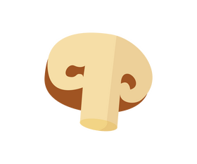 Mushroom slice clipart