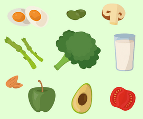 Healthy food vector