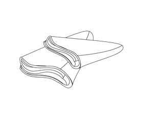 Italian cuisine lasagna black and white clipart