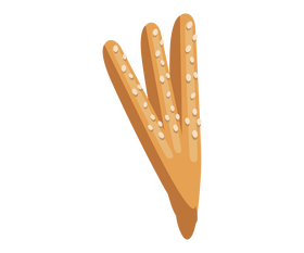 Cartoon baguettes clipart