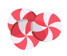 Peppermint candies clipart