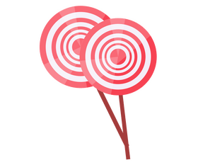 Lollipop candies illustration clipart