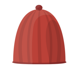 Red winter hat clipart