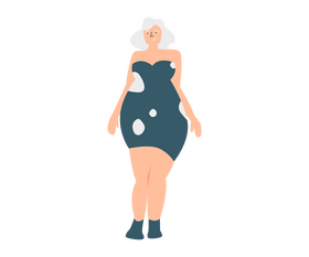 Fat woman free clipart