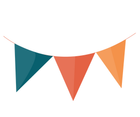 Garland flag drawing clipart