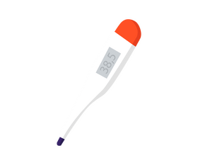 Digital thermometer clipart