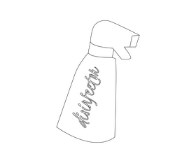 Free disinfectant spray black and white clipart