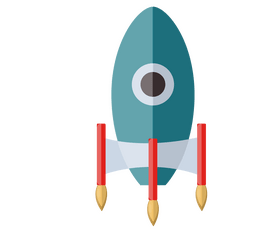 Rocket ship clipart