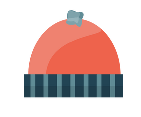 Cartoon winter hat clipart