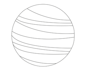 Planet free black and white clipart