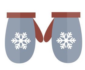 Winter gloves clipart