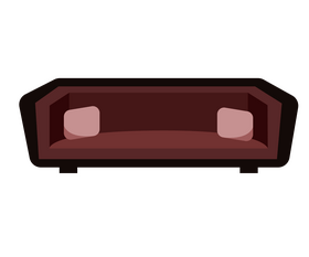 Tuxedo sofa cartoon clipart