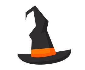Halloween witch hat clipart