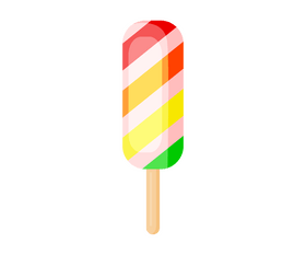 Fruit popsicle ice cream drawing clipart
