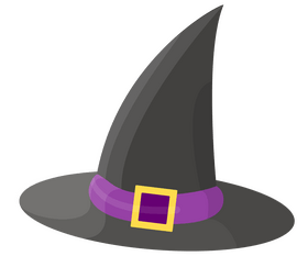 Halloween witch hat clipart